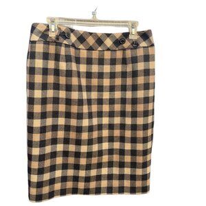 Pendleton Wool Plaid Pencil Skirt - Size 10